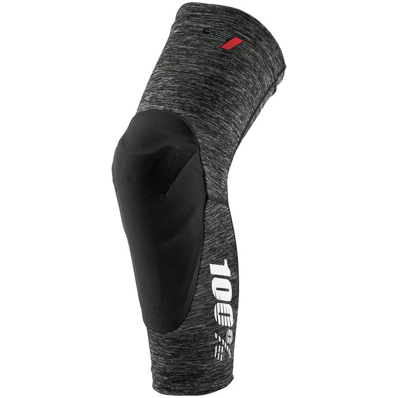 100% Teratec Knee Guards – Gray Heather, Large