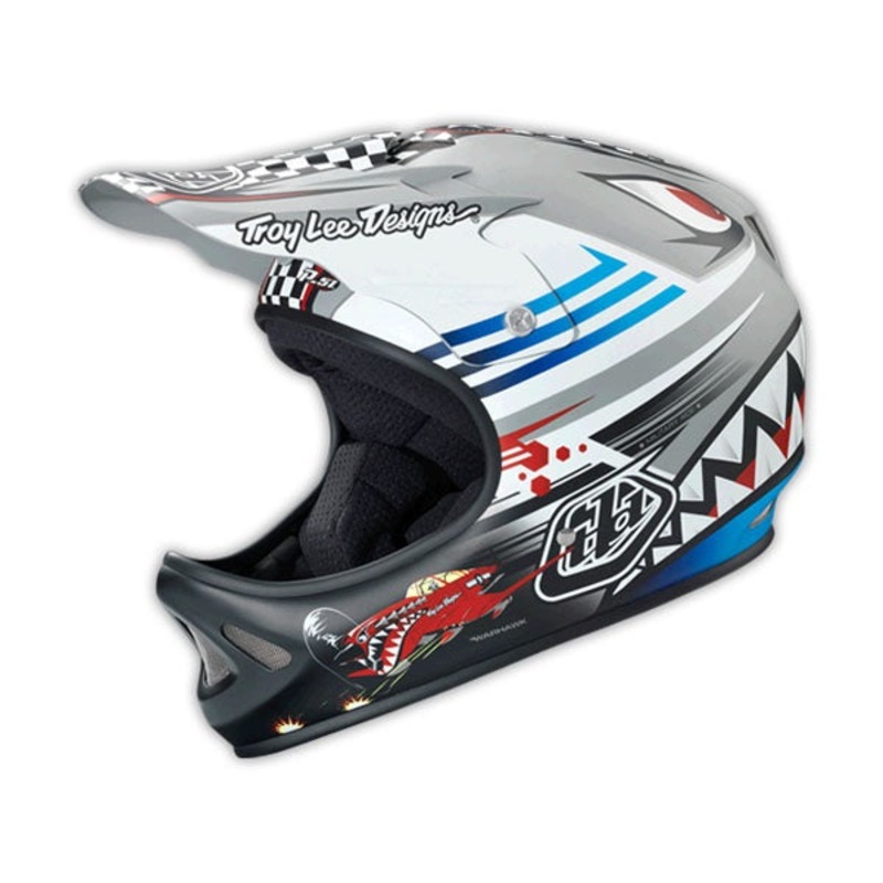 Troy Lee 2014 D2 P-51 Composite Helmet-Matte Gray