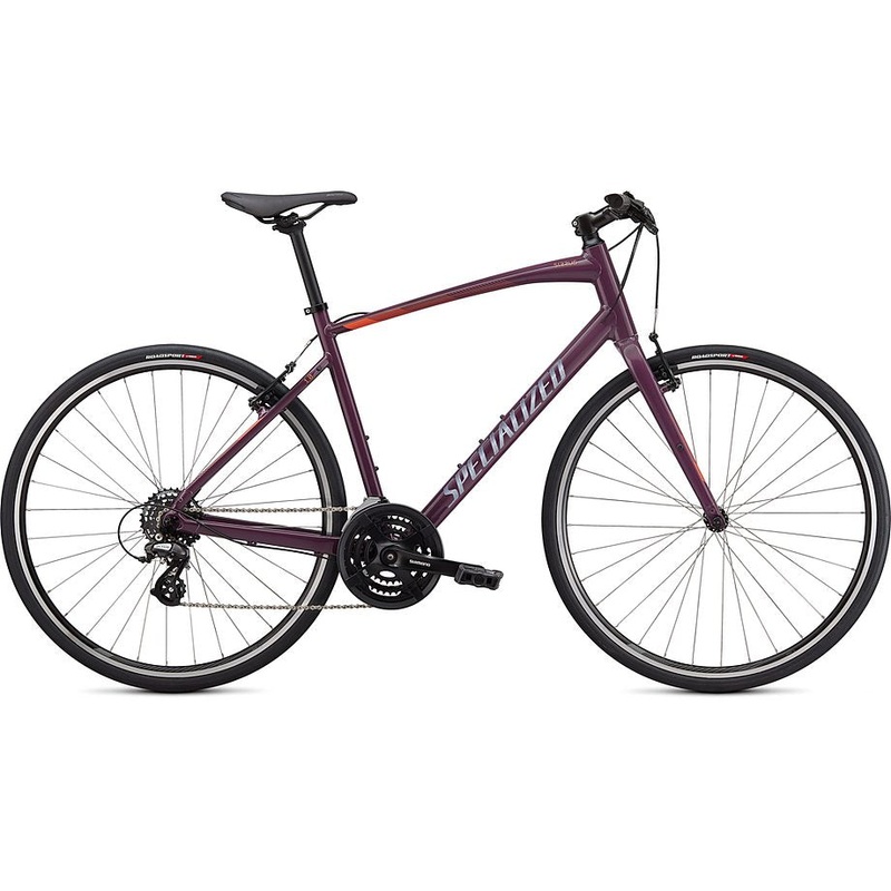 2021 Specialized sirrus 1.0 bike gloss cast lilac / vivid coral / satin black reflective xl