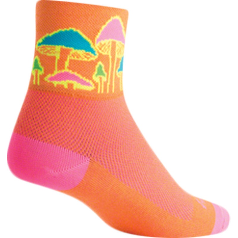 SockGuy Classic Trippin Socks – 3 inch, Orange, Small/Medium
