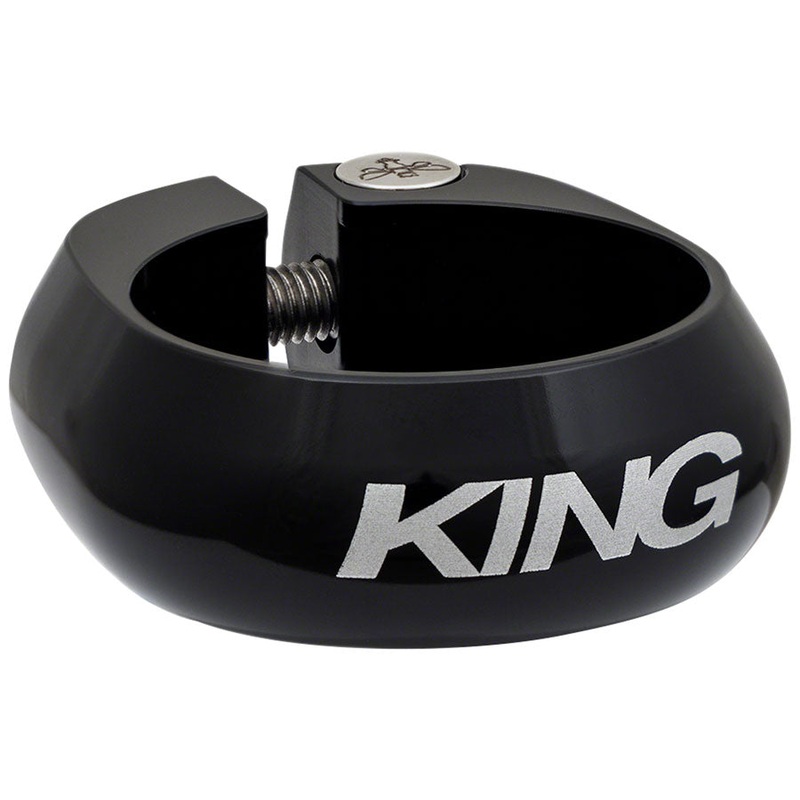 Chris King Seatpost Clamp – 31.8mm, Bolt-On, Black