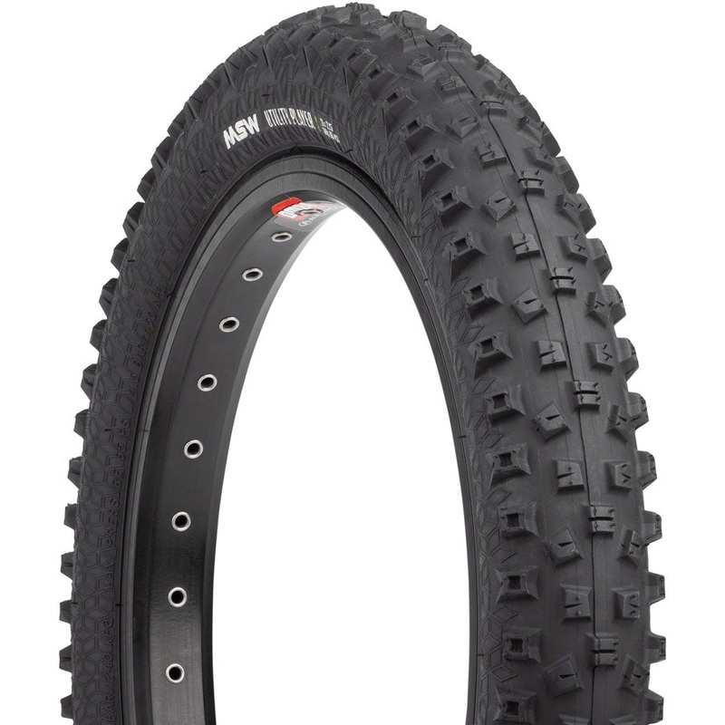 MSW Utility Player Tire – 14 x 2.25 Black Folding Wire Bead 33tpi