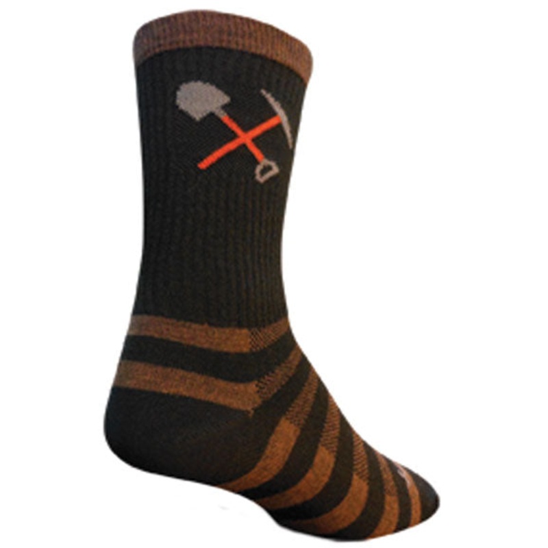 SockGuy Trail Maintenance Wool Socks – 6″ Black Small/Medium