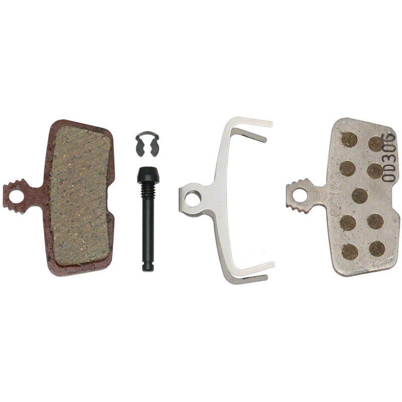 SRAM Disc Brake Pads – Organic Compound, Aluminum Backed, Quiet/Light, For Code/Code R/Code RSC/Guide RE