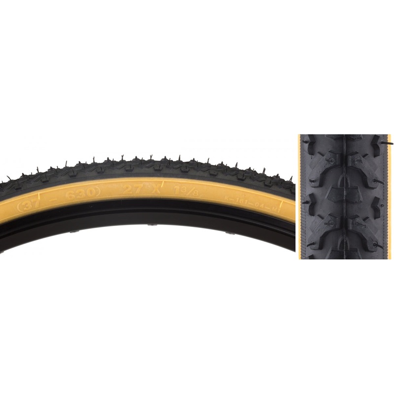 Tire Sunlite 27X1-3/8 Black/Gm Hybrid K161 Wire