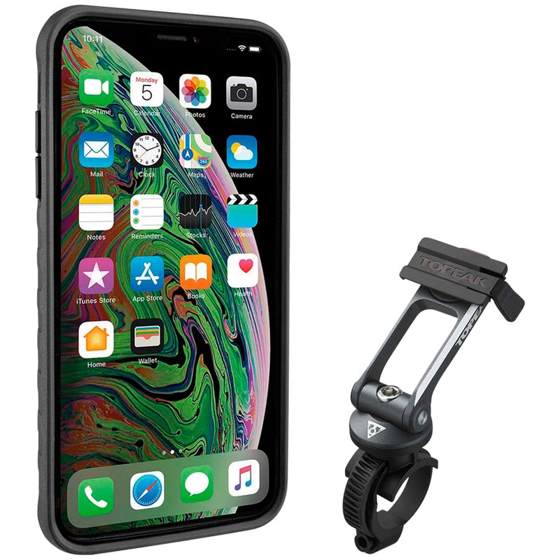 Topeak Ridecase with Mount – Fits iPhone XS MAX, Black/Gray