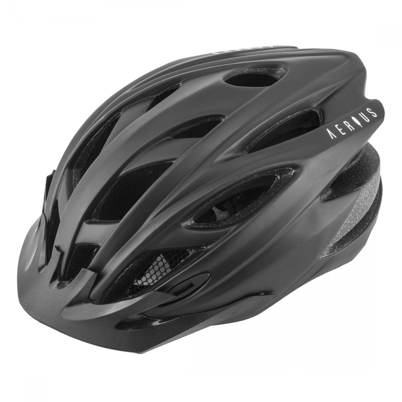Bike Helmet Aerius Raven All-Purpose Head Lock Retention Fit Small/Medium Matte Black