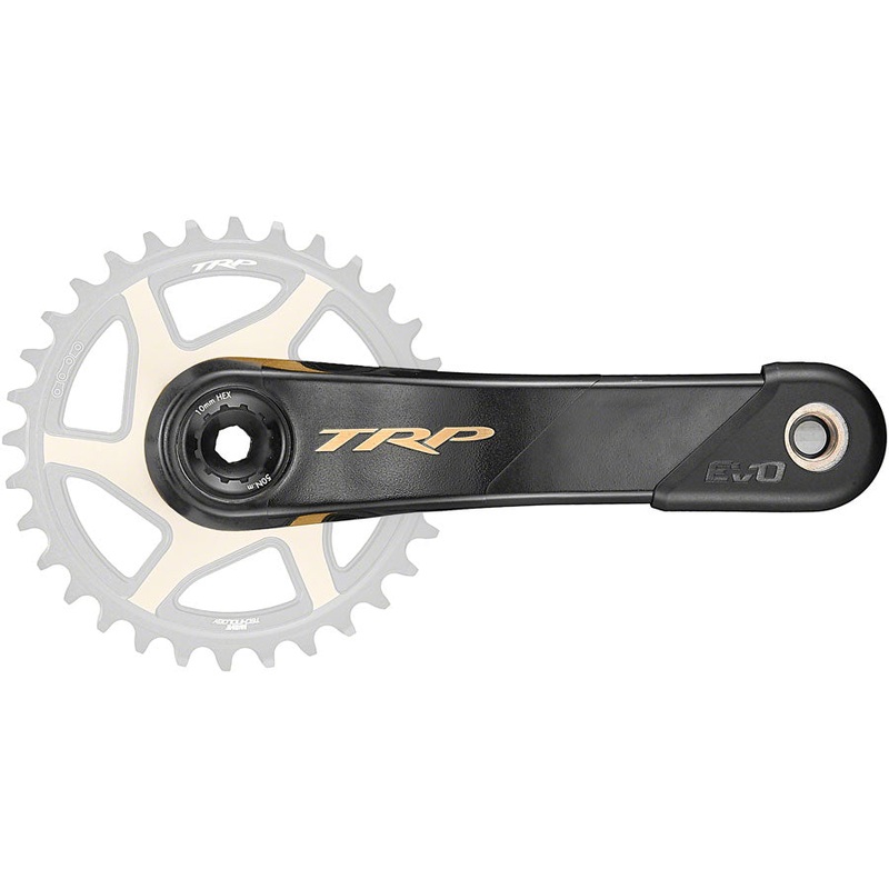 TRP CK-9050 EVO Crankset – 170mm, 12-Speed, For 68/73mm Frame BB, DM CINCH Chainring Interface, 30mm  Spindle, Carbon,
