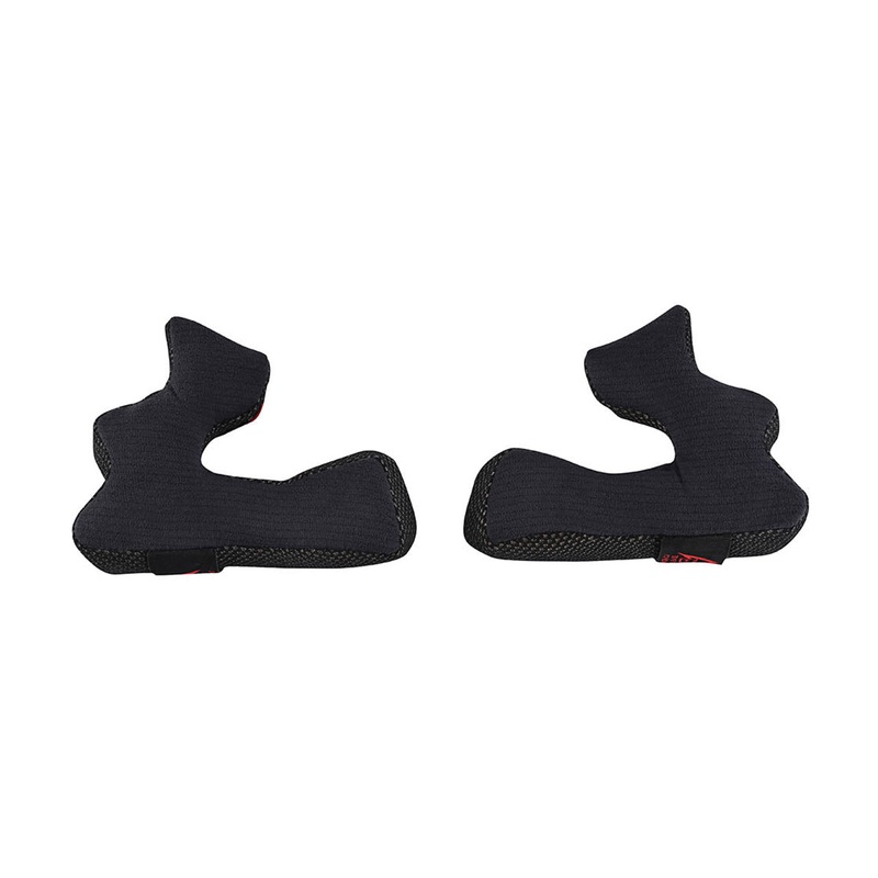Troy Lee Designs D4 Cheek Pad Set-Solid Black