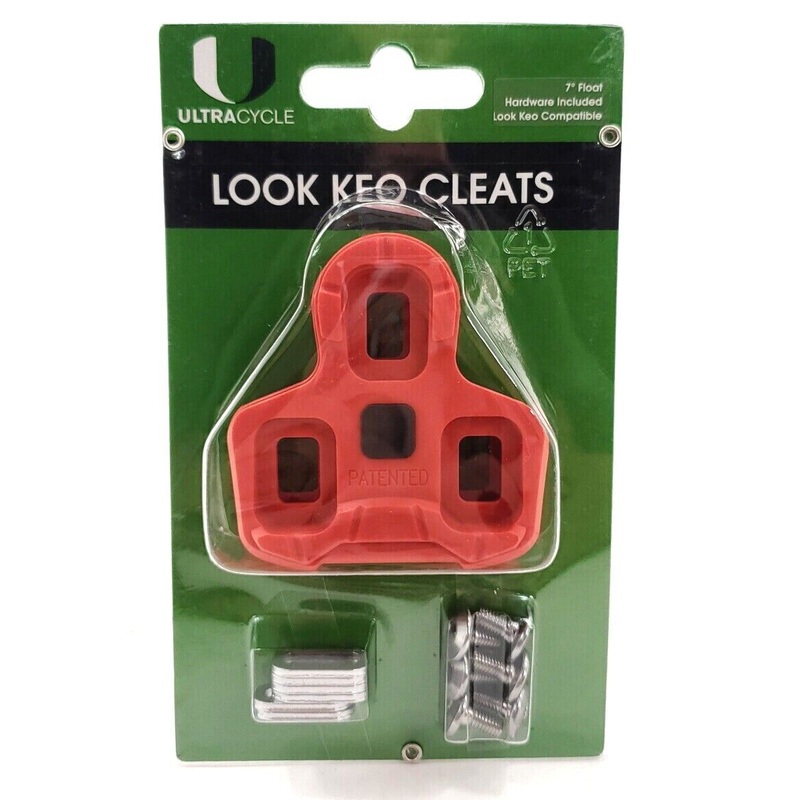 Ultra Cycle Look Keo Cleats – 7 Float Hardware Included Look Keo Compatible -Live4Bikes