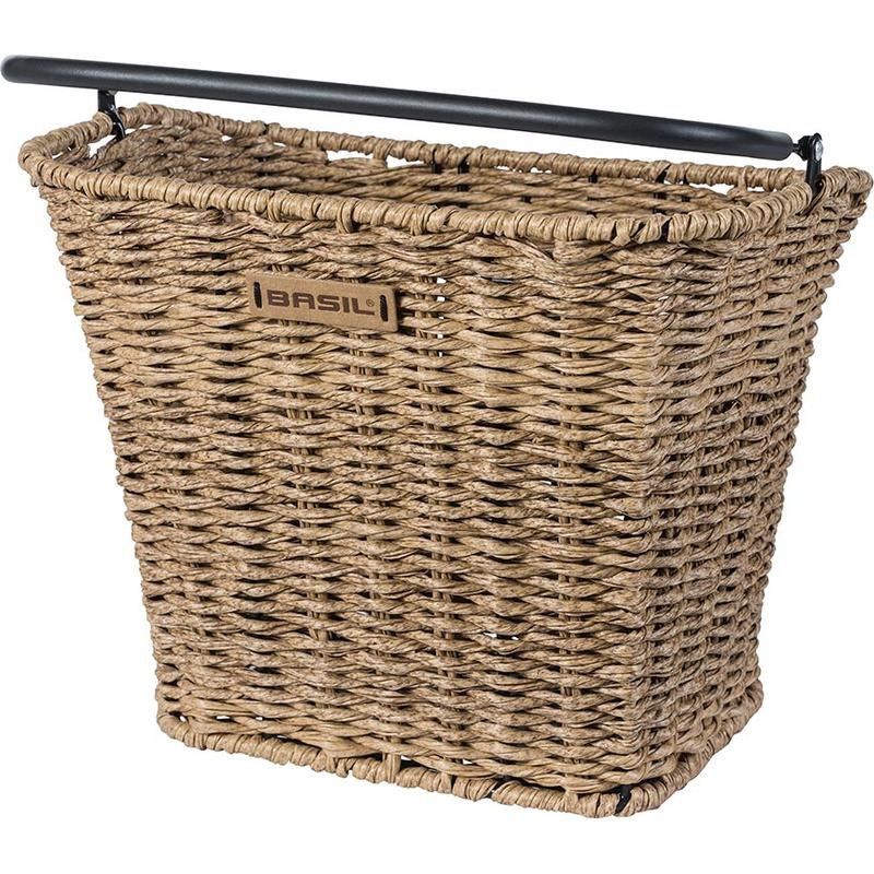 Basil, Bremen Rattan, Basket, Front, 27x35x29 cm, Green