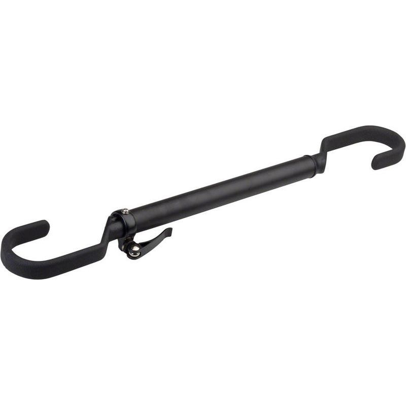 Delta Adjustable Crossbar Top Tube Frame Adapter: Black