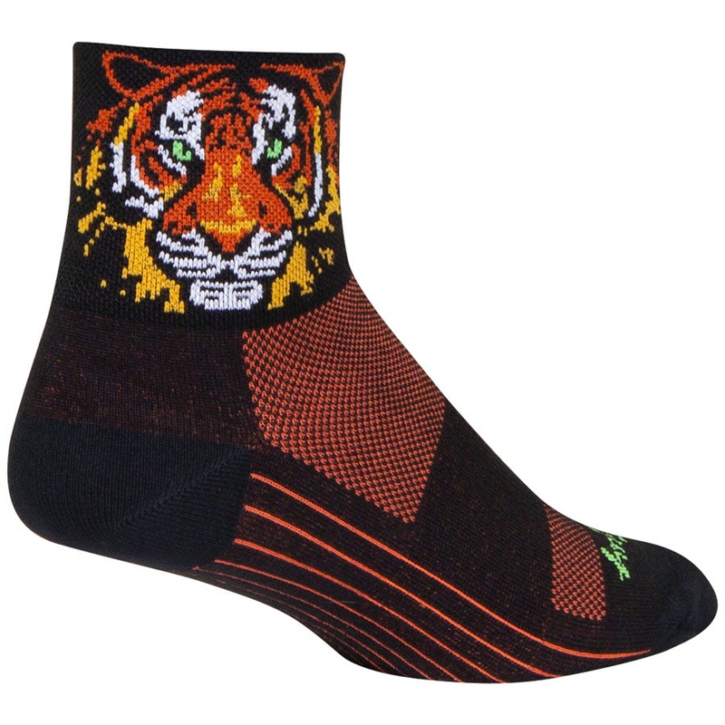 SockGuy Classic Easy Tiger Socks – 3″, Large/X-Large