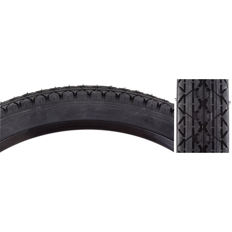 Sunlite Gravel Tire Cruiser CST241 24×2.125 Clincher Wire TPI 40 Black/Black Reflective