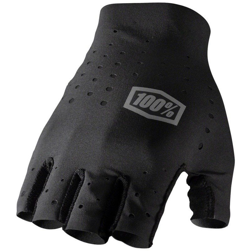 100% Sling Gloves – Black Short Finger Womens Medium