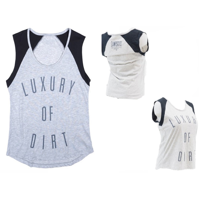 Sombrio Baseball Sleeveless Tee Shirt – Womens – Gray-Black