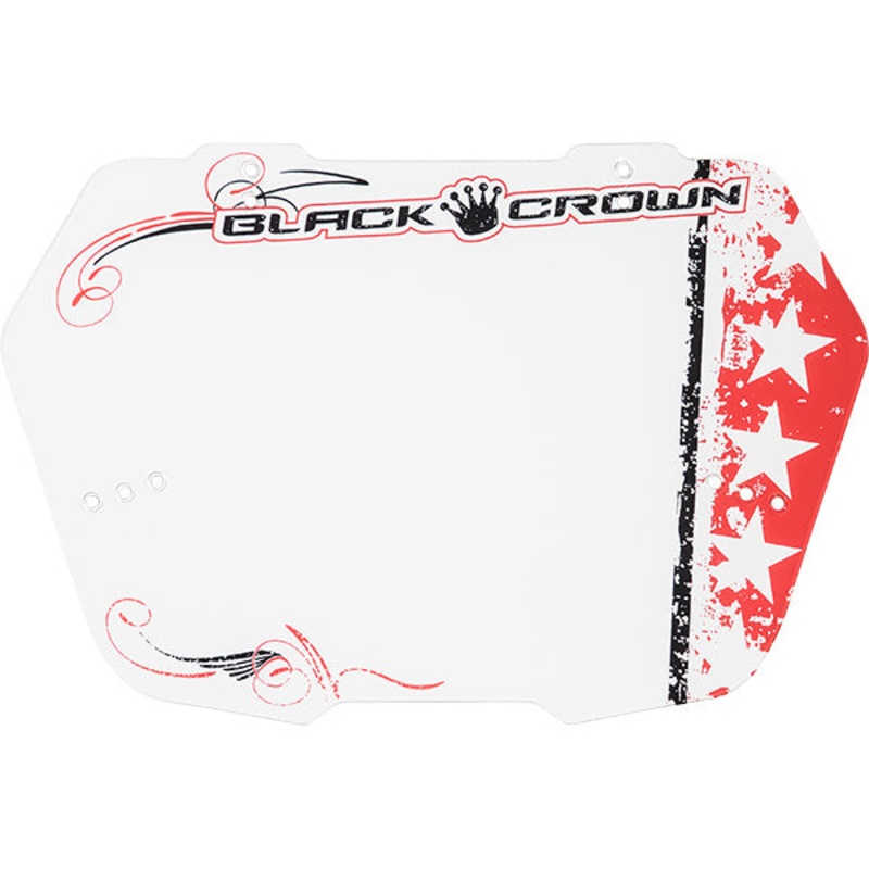 Black Crown Stunt Number Plate