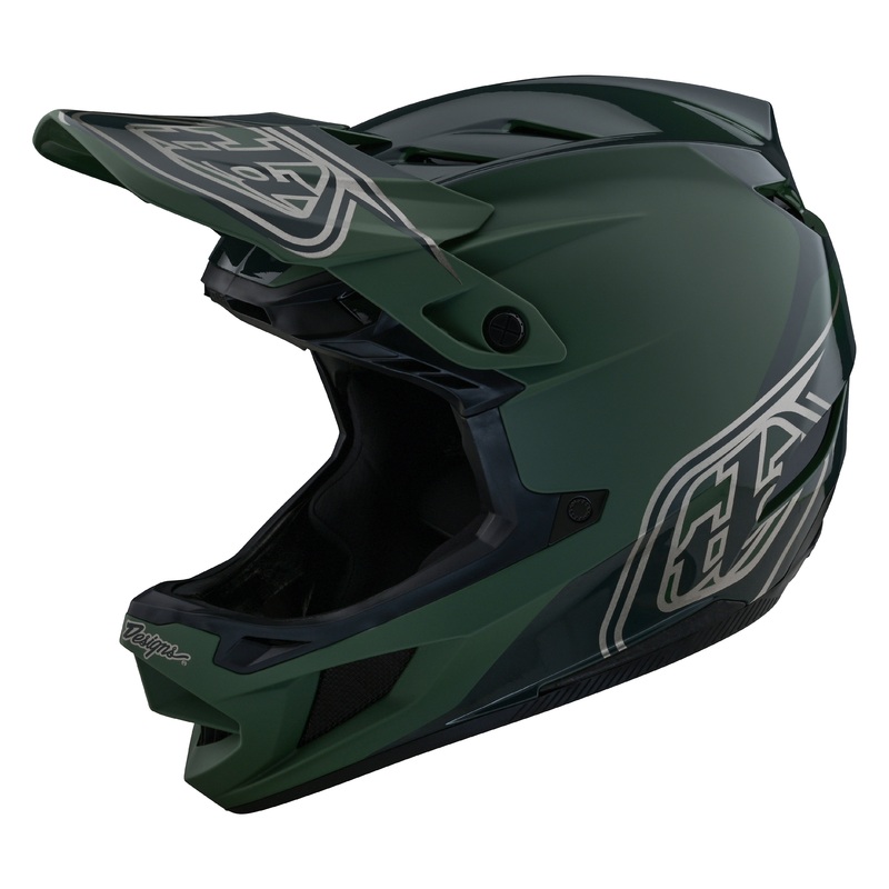 Troy Lee Designs D4 Polyacrylite Full Face Helmet with MIPS – Shadow – Olive