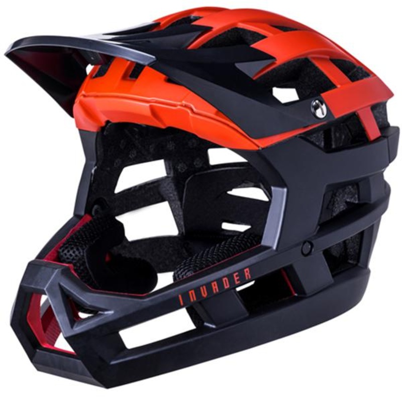 Kali Invader Enduro Helmet – Solid Matt Red-Black