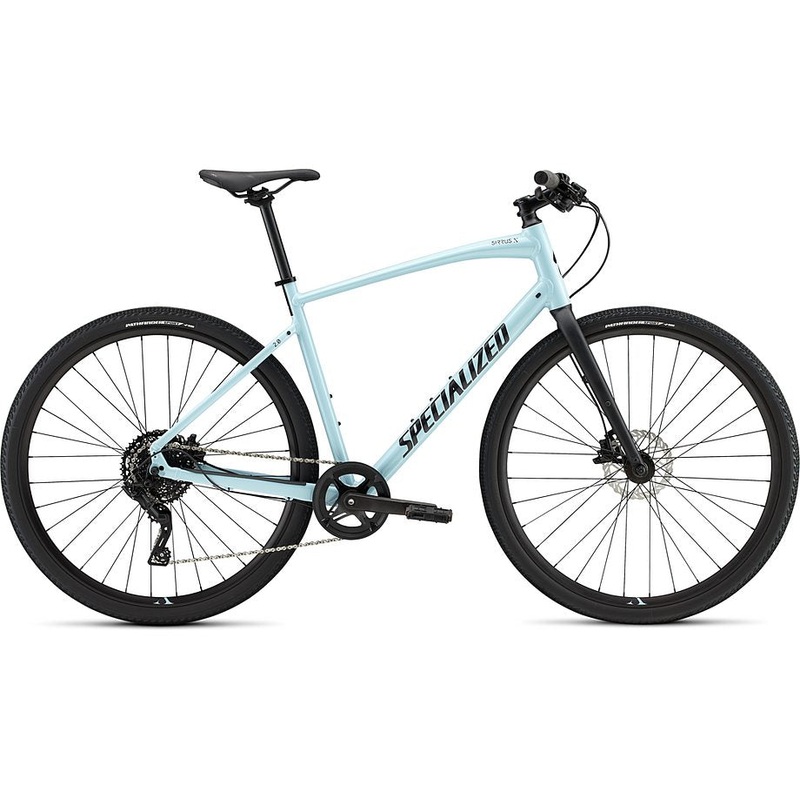 Specialized sirrus x 2.0 gloss arctic blue / black / satin black reflective xl
