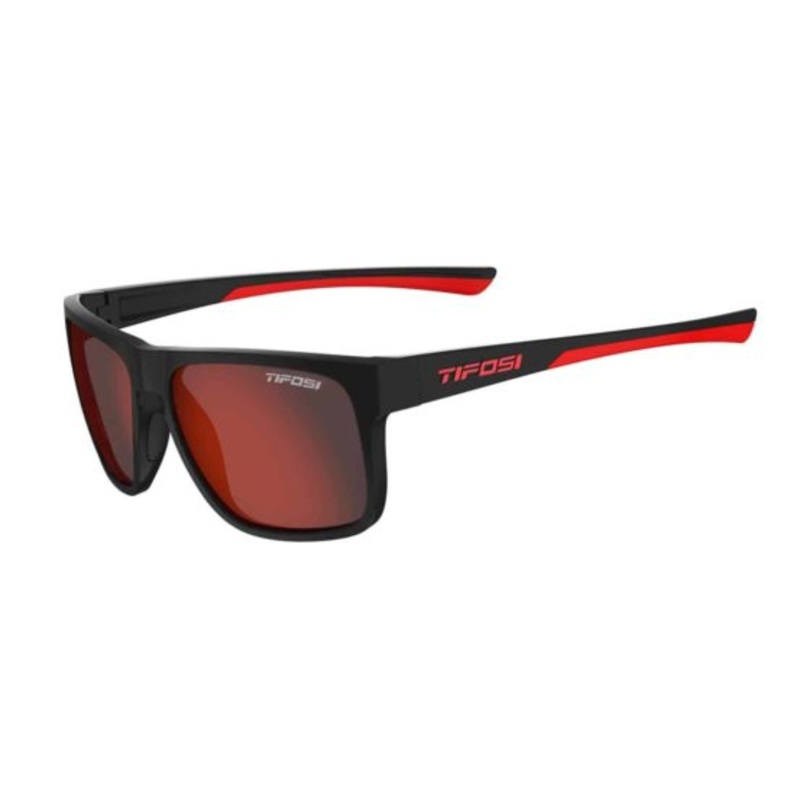 Tifosi Optics Sunglasses – Swick – Satin Black / Crimson