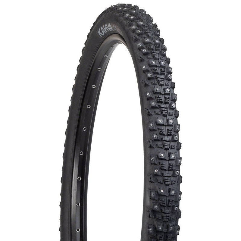 45NRTH Kahva Tire – 27.5 x 2.1, Clincher, Steel, Black, 33tpi, 240 Carbide Steel Studs