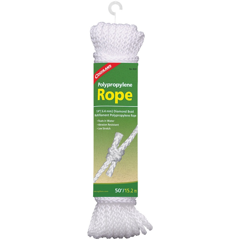 Coghlans Polypropylene Rope – 50 Feet of Durable Cordage for All Your Needs