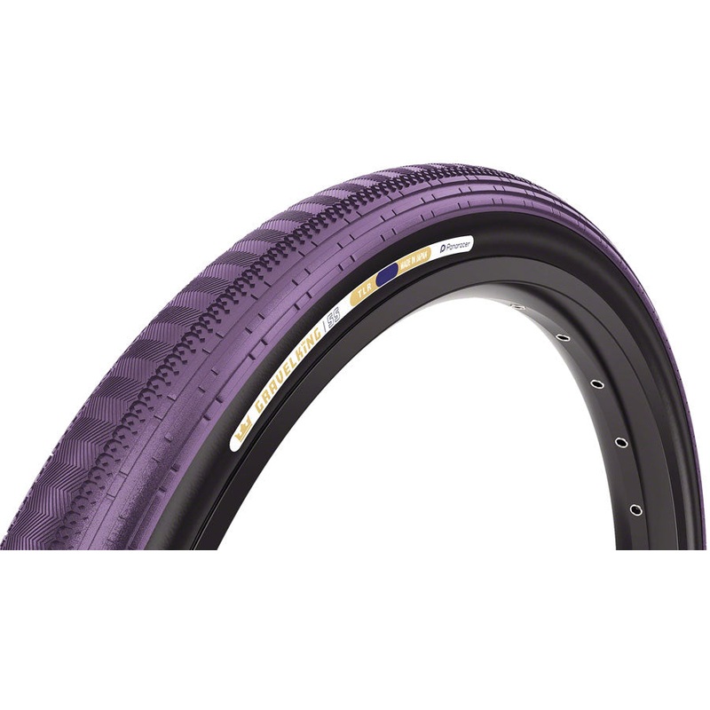 Panaracer GravelKing SS Tire – 700 x 40 Tubeless Folding Purple/Black