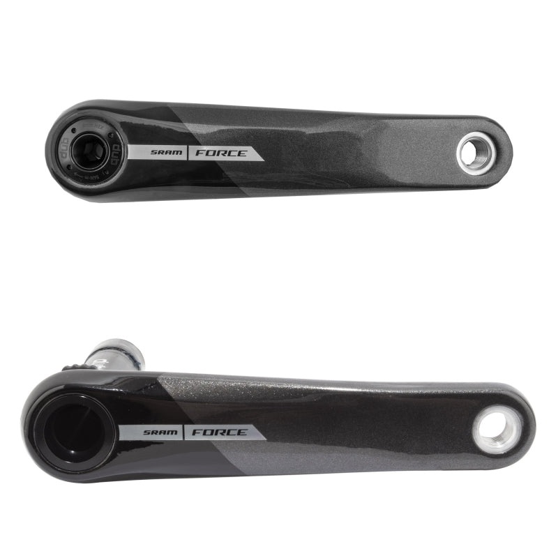 SRAM Force Wide Crank Arm Assembly – 172.5mm 12-Speed 8-Bolt Direct Mount DUB Spindle Interface Iridescent Gray D2