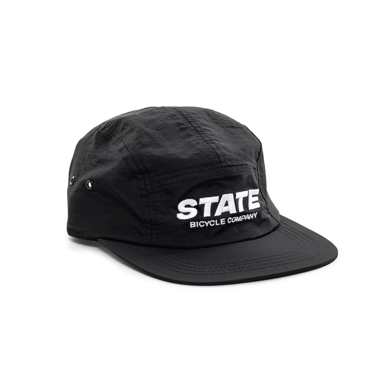State Bicycle Co. – Nylon Runner’s 5-Pannel Hat (Black)