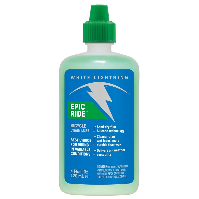 White Lightning Epic Ride Bike Chain Lube – 4 fl oz Drip