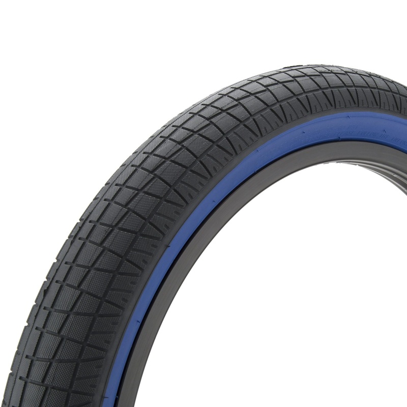 20×2.40 Mission Fleet  BMX tire – Black w/ Blue Sidewall