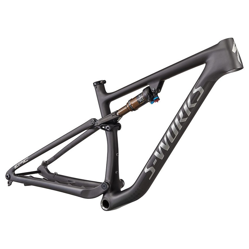 Specialized epic evo S-Works frm frame satin brushed black liquid metal / chrome foil logos s