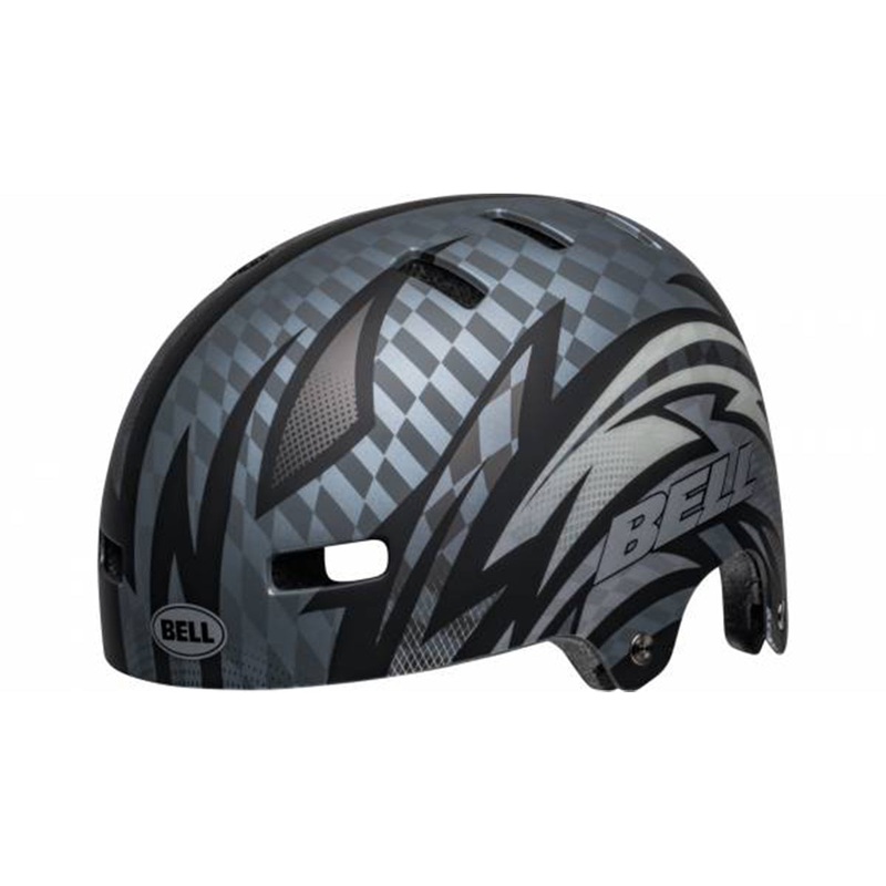 Bell Local BMX Helmet – Psycho Matt Black-Gray