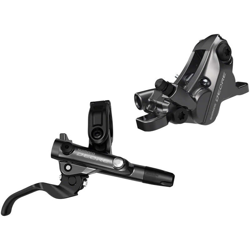 Shimano Deore BL-M6100/BR-M6120 Disc Brake and Lever – Rear, Hydraulic, Resin Pads, Gray