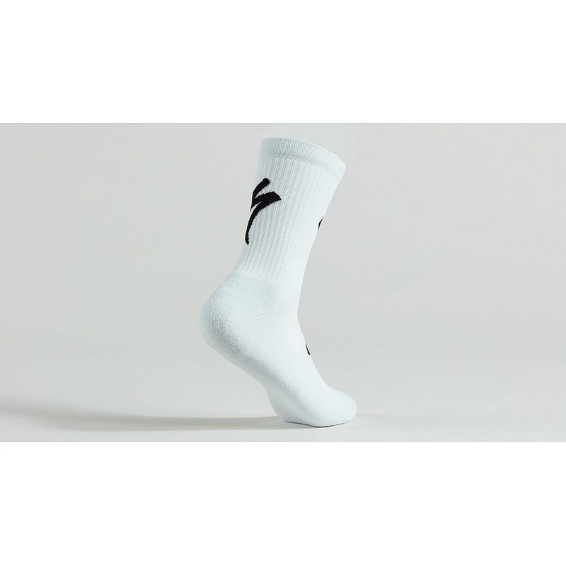 Specialized techno mtb tall logo sock dove grey s