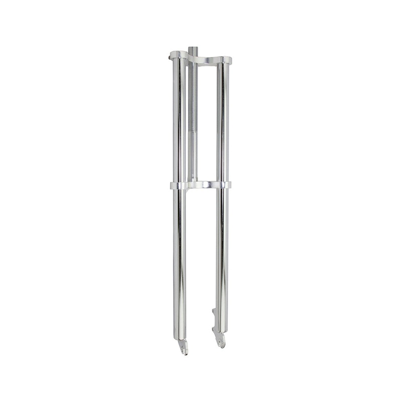 Triple Tree Chopper Fork 1 Inch Threaded 30 Long Chrome -Live4Bikes