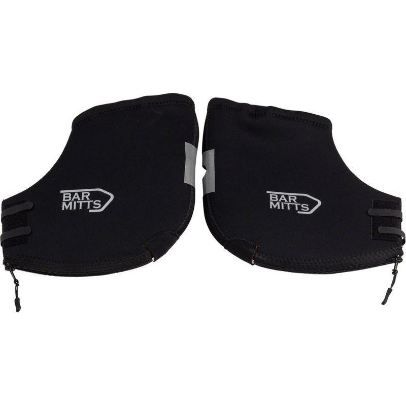 Bar Mitts Extreme Mountain/Flat Bar Pogies for Mirrors – Black Large
