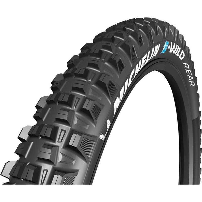 Michelin E-Wild Rear Tire 29″X2.60 Folding Tubeless Ready E-Gum-X 3X60Tpi Black