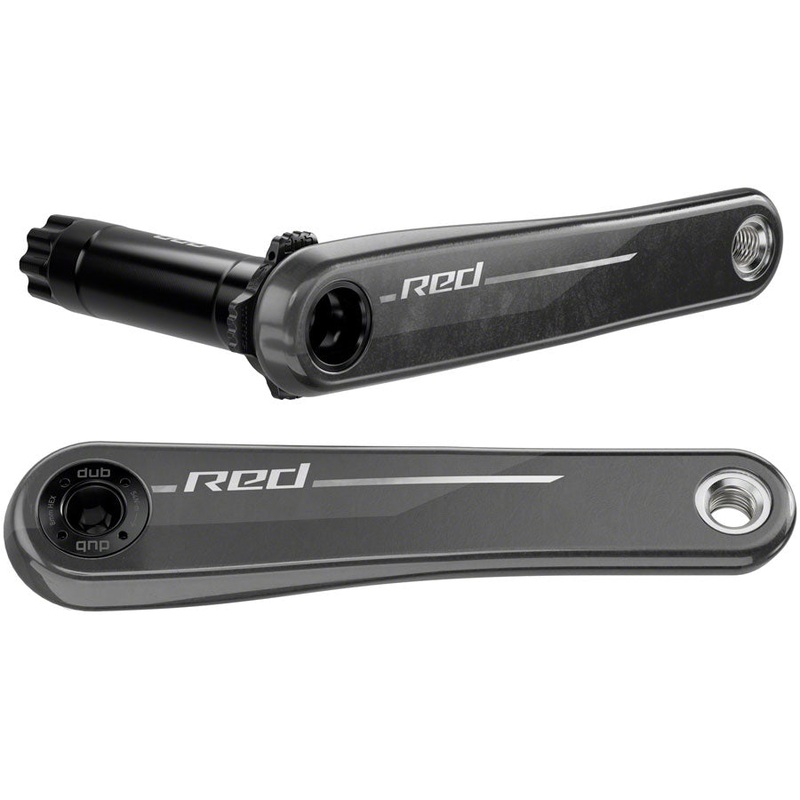 SRAM RED Crank Arm Assembly – 167.5mm, 12-Speed, 8-Bolt Direct Mount, DUB Spindle Interface, Natural Carbon, E1
