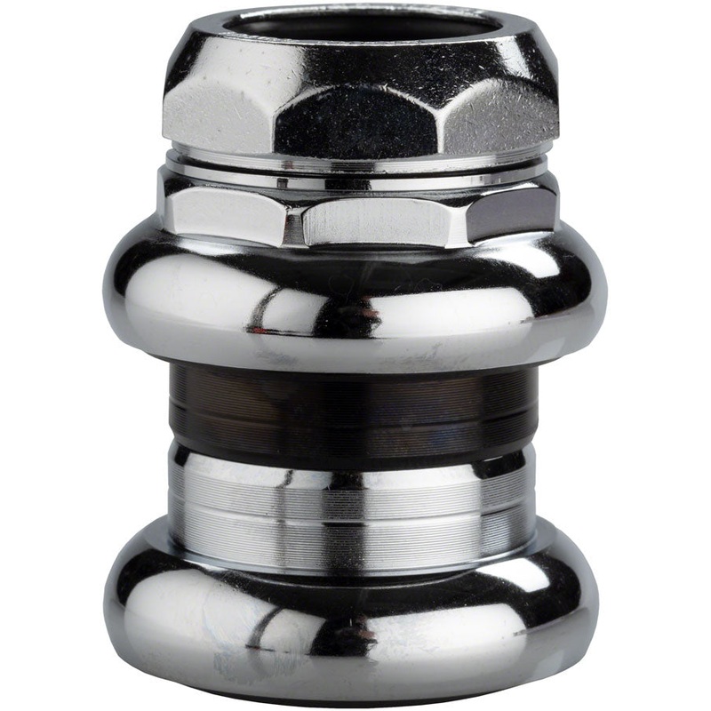 Tange-Seiki Levin CDS 1″ Threaded Headset: 26.4mm Crown Race Chrome