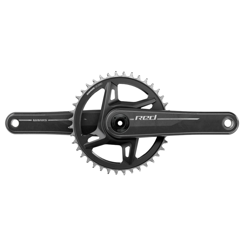 SRAM RED 1x XPLR Wide Crankset – 167.5mm, 13-Speed, 40t, 8-Bolt Direct Mount, DUB Spindle, Natural Carbon, E1