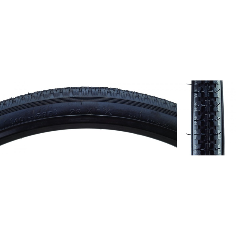 Sunlite Street 28 x 11/2 Clincher Wire 50 Black/Black Reflective BMX Bike Tire