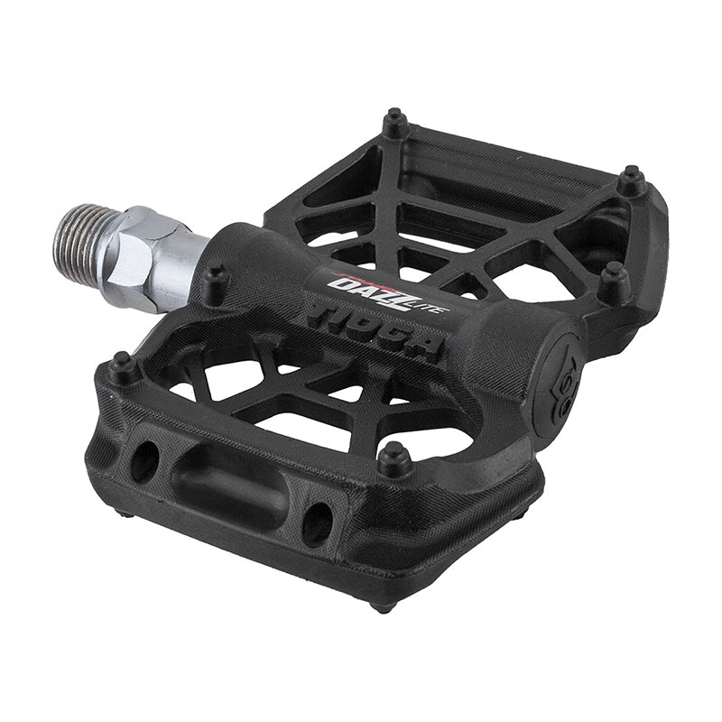 Tioga Dazz Lite Resin Junior BMX Platform Pedals – 9/16″ – Black