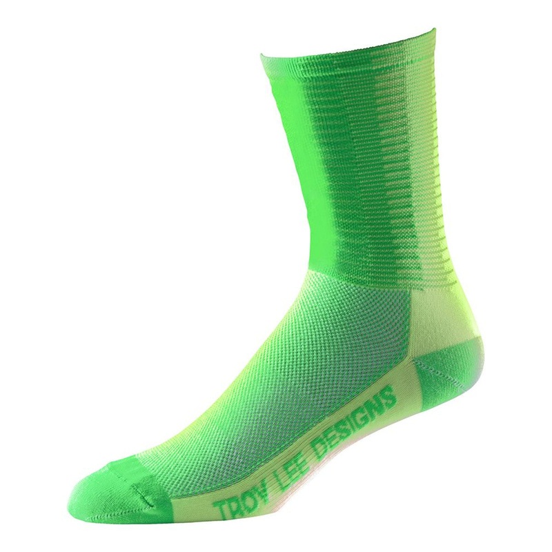 Troy Lee Ace Performance Crew Sock – 50/50 Flo Yellow