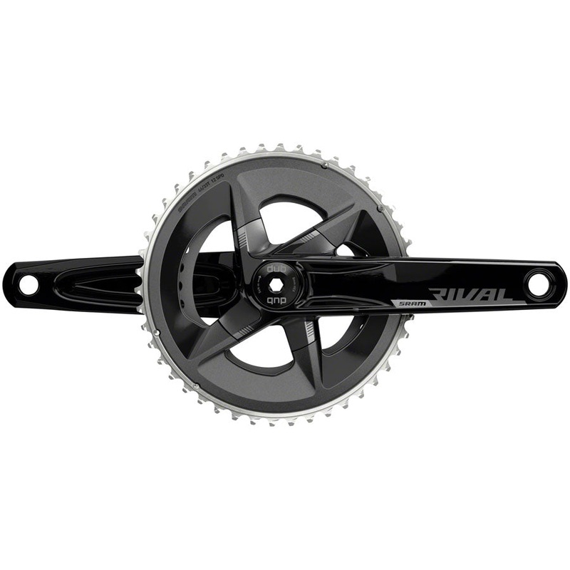 SRAM Rival AXS Crankset – 160mm 12-Speed 46/33t 107 BCD DUB Spindle Interface BLK D1