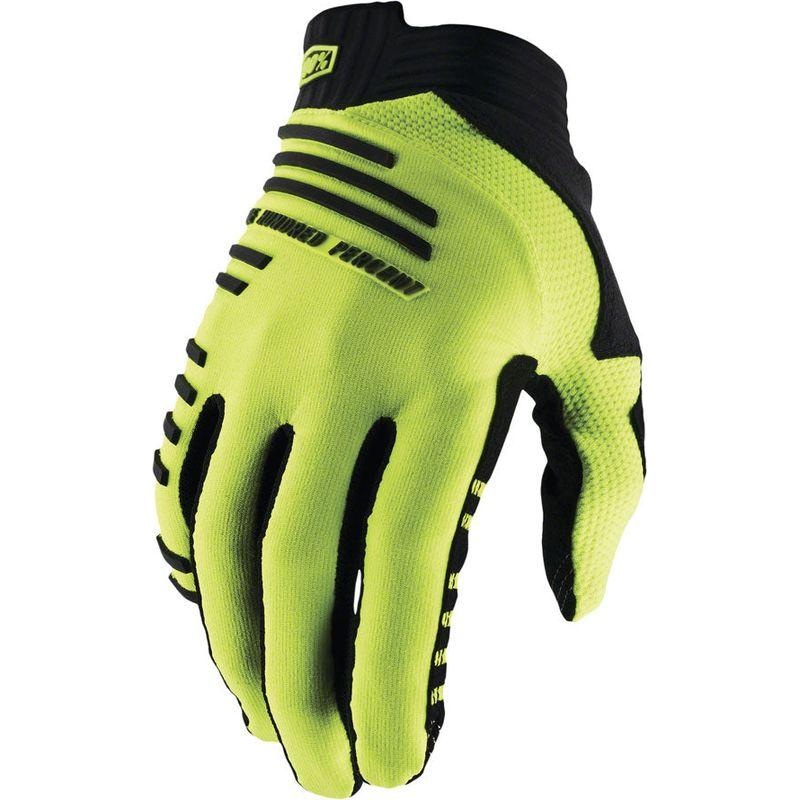 100% R-Core Gloves – Yellow Full Finger Men’s Medium