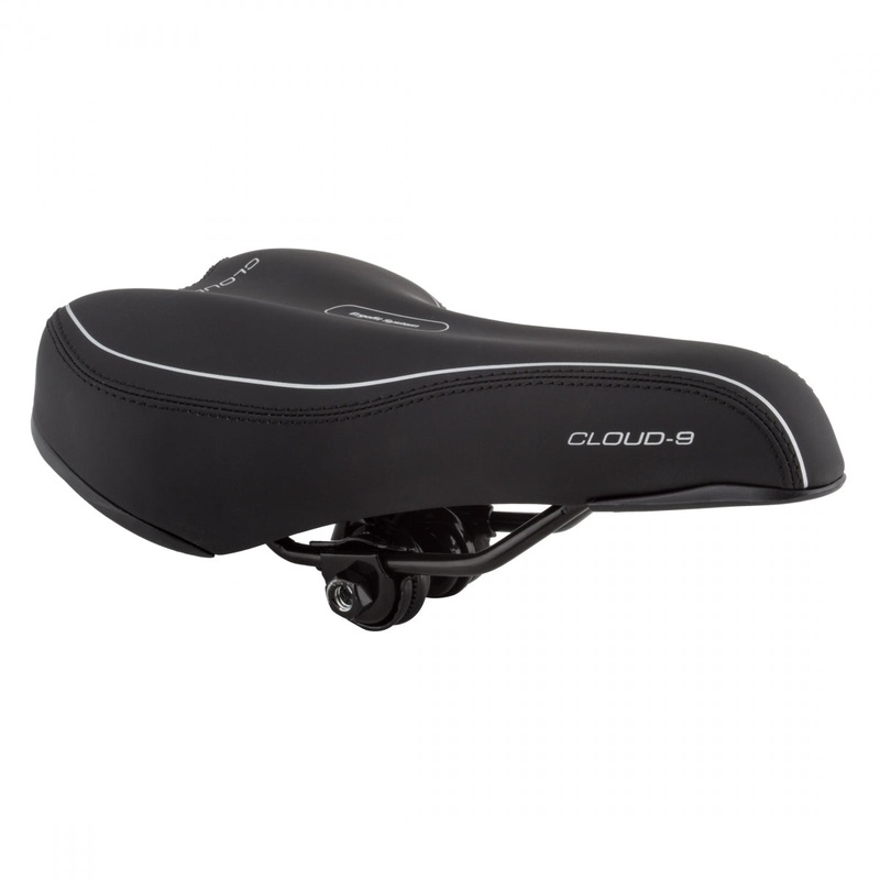 Cloud-9 Men’s Bicycle Comfort Seats – Anatomic Relief, Multi-Stage Foam, Durable Steel Rails & Soft Vinyl or Lycra Covers for Enhanced Ride Comfort