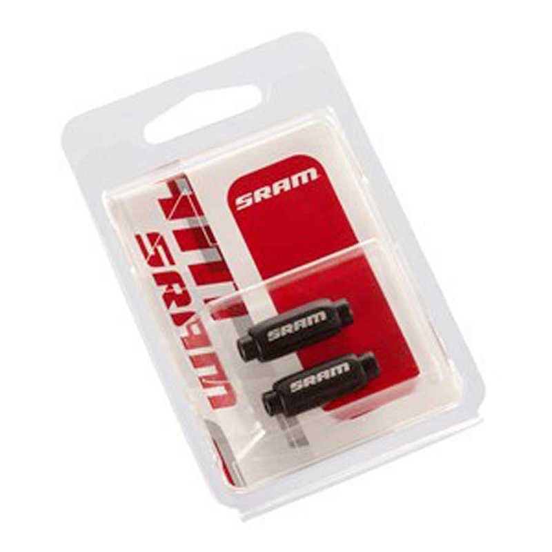 SRAM Compact 4.0mm Alloy Barrel Shift Cable Adjusters Black Pair