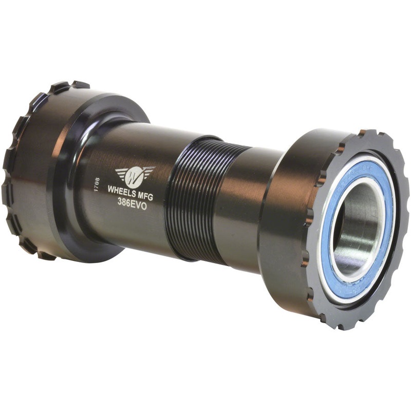 Wheels Manufacturing 386 EVO Bottom Bracket with Angular Contact Bearings for 22/24mm (SRAM/GXP) Spindles